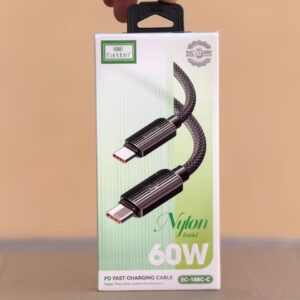 Earldom 60W Nylon PD Type-C to Lightning Cable Black EC188C-C