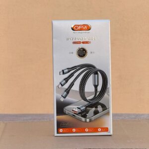OFYi 3 in 1 Fast Charging 5A Cable 1.2m White CA-18