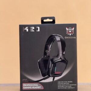 Onikuma K20 Professional Wired Gaming Headset with RGB Light and Microphone